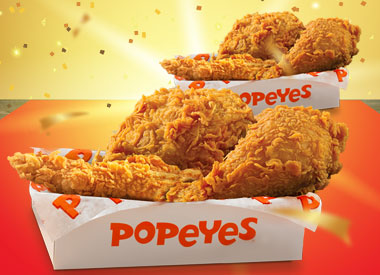 1-For-1 $10 Deal at Popeyes